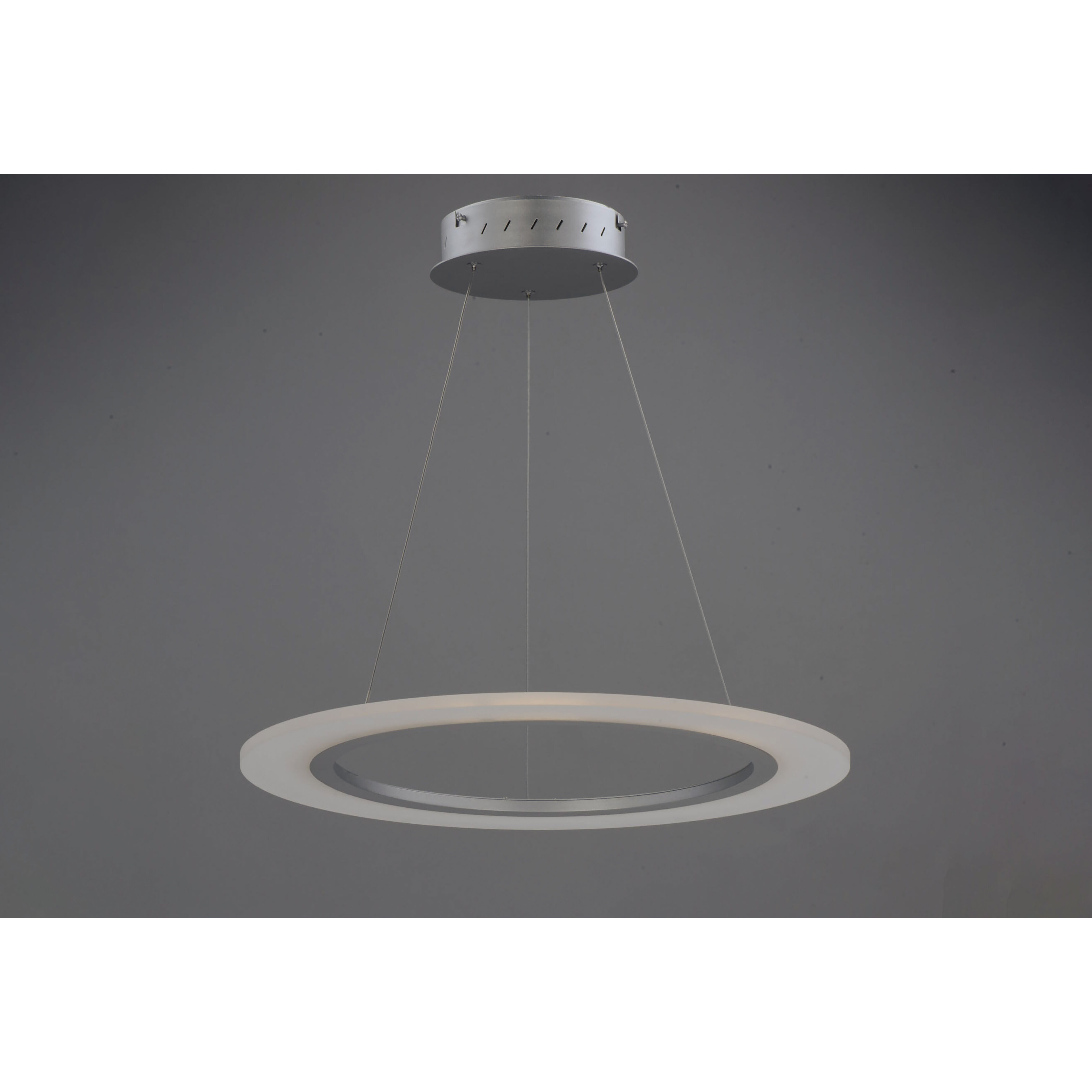 Saturn II LED LED 23.75 inch Matte Silver Entry Foyer Pendant Ceiling Light