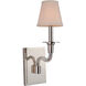 Gallery Deran 1 Light 5 inch Polished Nickel Wall Sconce Wall Light, Gallery Collection
