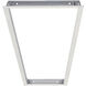 NPDBL Series White Recessed Mounting Kit, For 1'x4' LED Backlit Panels