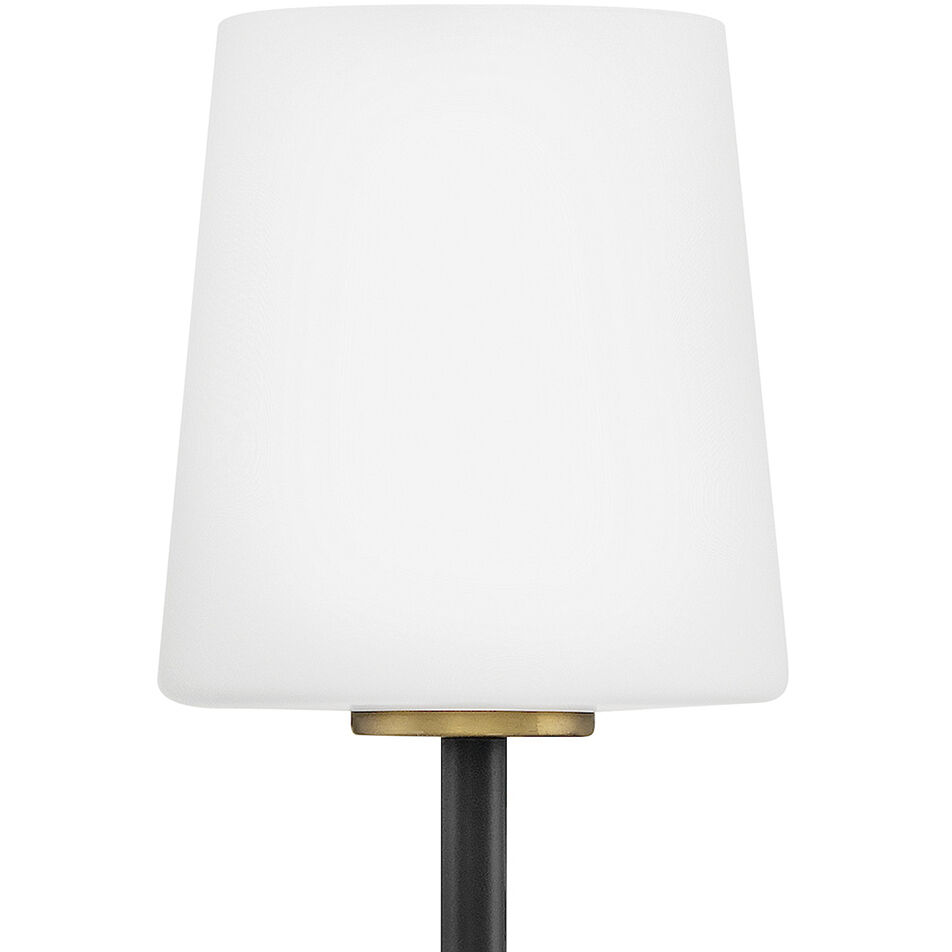 Saunders 1 Light 4.75 inch Black with Lacquered Brass Interior Wall Mount Wall Light