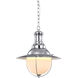 AV Series 16 inch Chrome Metal Pendant Ceiling Light