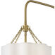 Gwen Sconce Wall Light in Lacquered Brass