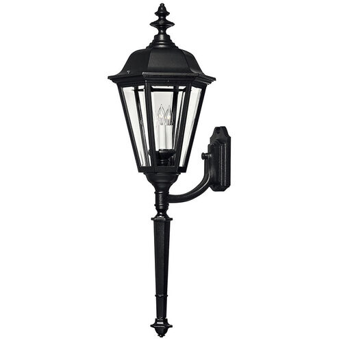 Estate Series Manor House LED 41 inch Black Outdoor Wall Mount Lantern, Large
