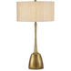Cheenee 33.25 inch 100 watt Antique Brass Table Lamp Portable Light