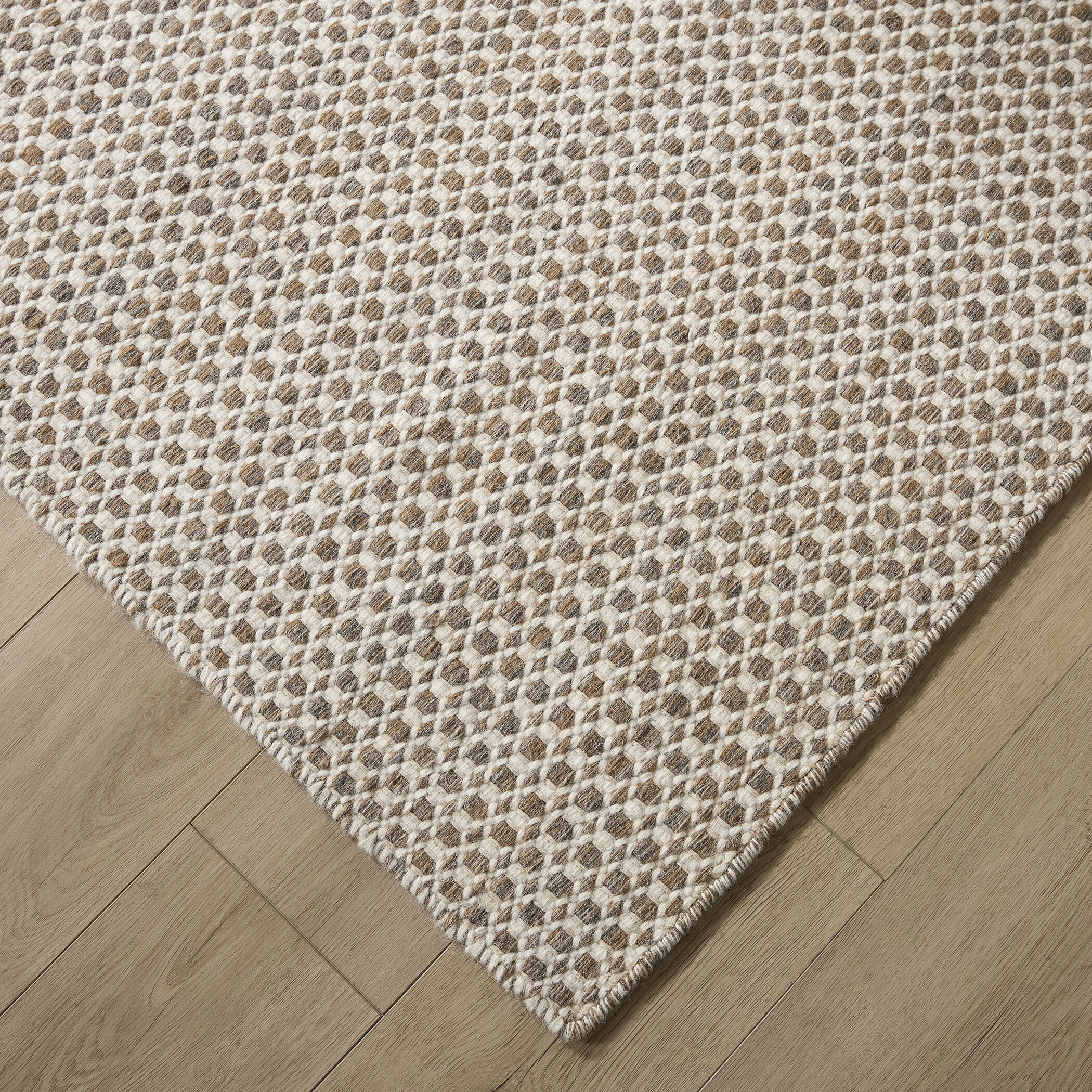 Deya Dark Brown and Ivory Indoor Rug