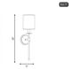 Traditional 1 Light 5 inch Matte Black Wall Sconce Wall Light