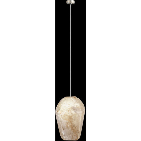 Natural Inspirations 1 Light 4.75 inch Gold Pendant Ceiling Light in Natural Quartz Studio Glass 7