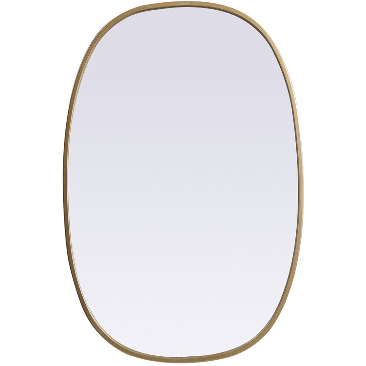 Brynn 30 X 20 inch Brass Mirror in 20 x 30