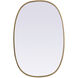 Brynn 30 X 20 inch Brass Mirror in 20 x 30