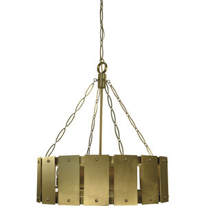 Barrington 8 Light 30 inch Brushed Brass Dining Chandelier Ceiling Light