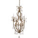 Juglans 4 Light 21 inch Antique Gold Chandelier Ceiling Light