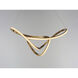 Perpetual LED 32 inch Brushed Champagne Single Pendant Ceiling Light