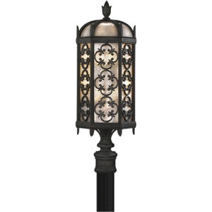Costa del Sol 3 Light 29 inch Black Outdoor Post Mount