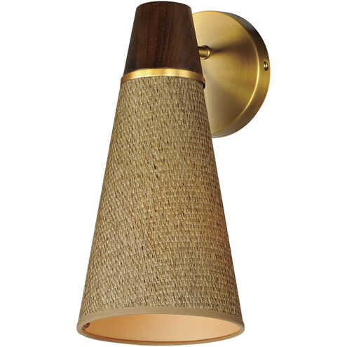 Sumatra 1 Light 6.5 inch Natural Aged Brass Wall Sconce Wall Light