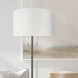 Clara 61 inch 100.00 watt Brushed Nickel Floor Lamp Portable Light