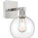 Port Nine LED 8 inch Brushed Steel Wall Sconce Wall Light