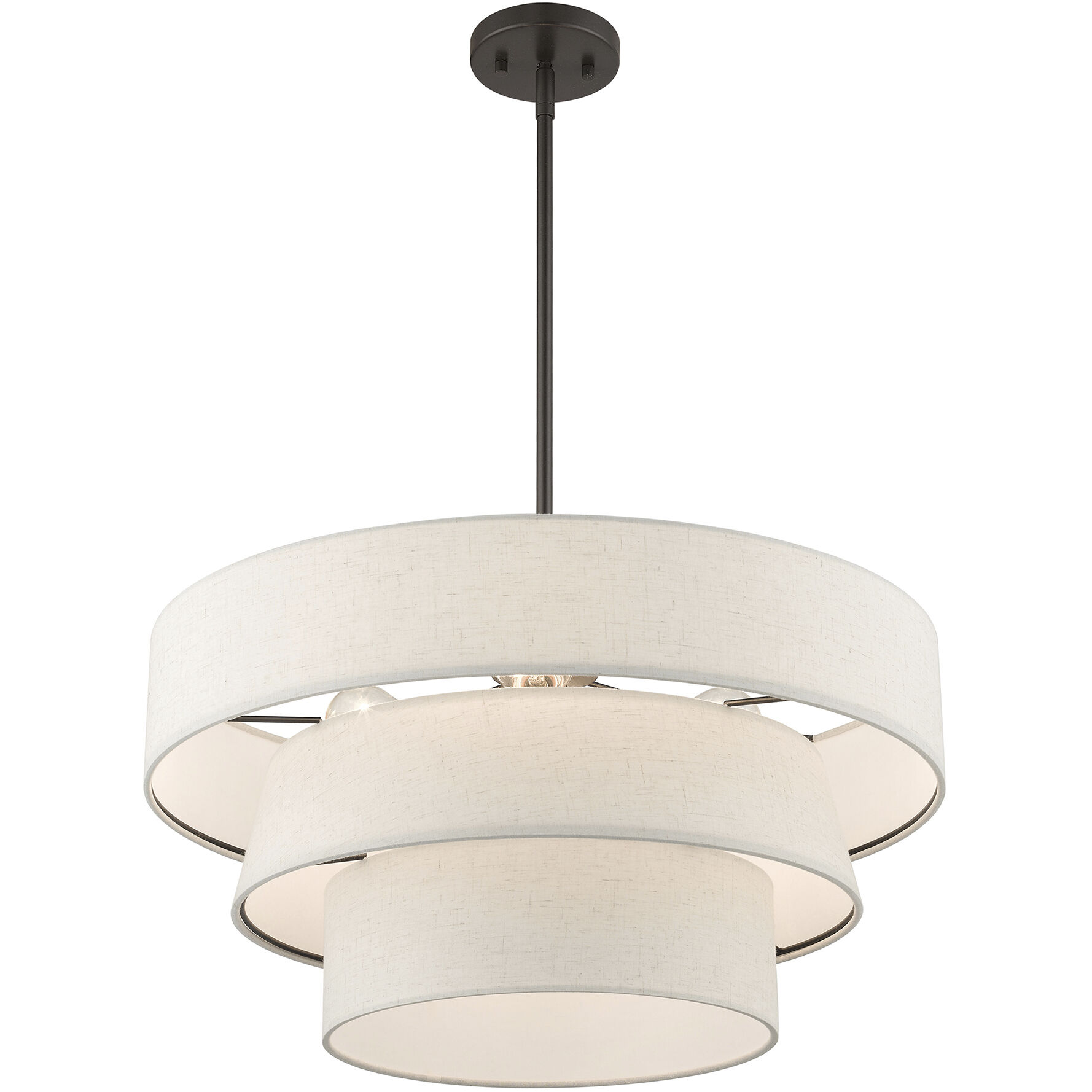 Chandler 4 Light 23 inch English Bronze Pendant Chandelier Ceiling Light