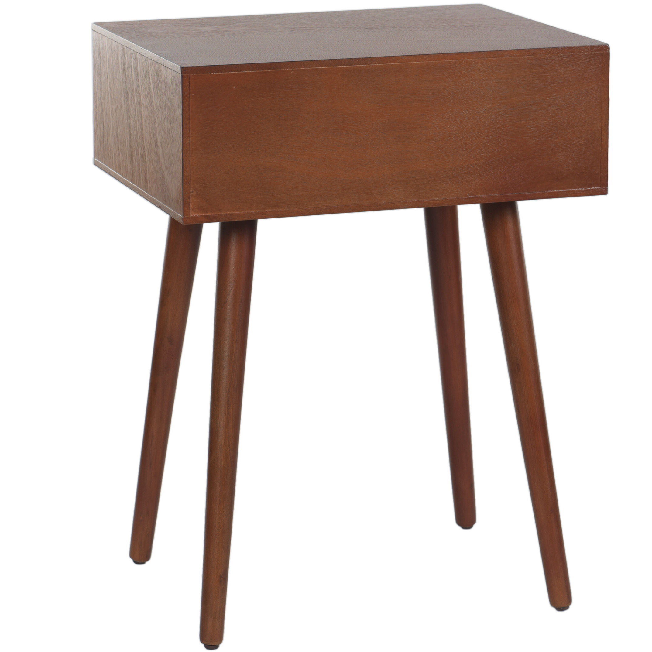 StyleCraft Home Collection AF102952DS Arthur 23.5 X 17.75 inch Light Walnut End Side Table
