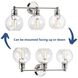 Hansford 3 Light 25 inch Polished Nickel Bath Vanity Wall Light
