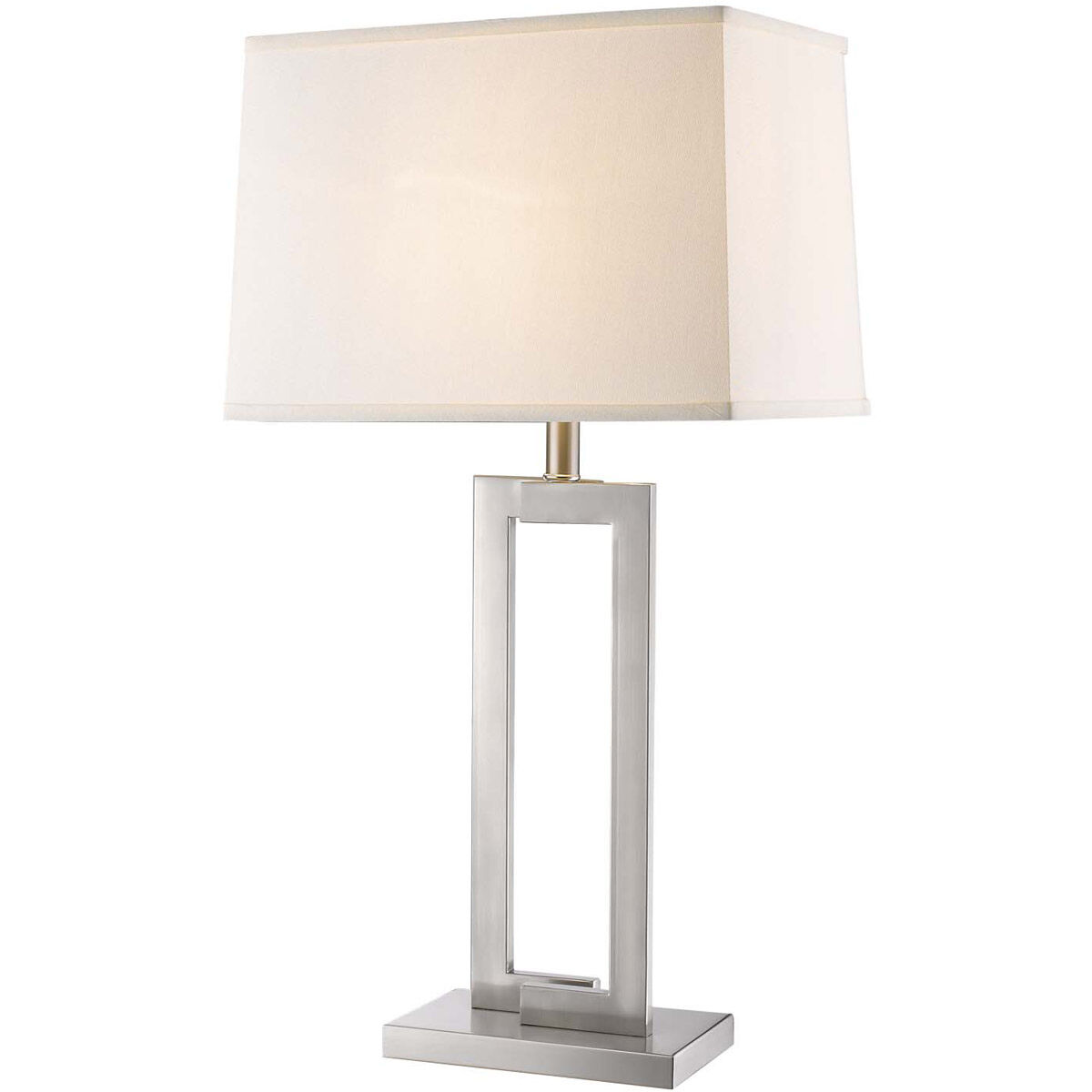 Riley 30 inch 100.00 watt Brushed Nickel Table Lamp Portable Light
