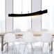 Candora LED 72 inch Black Island/Pool Table Light Ceiling Light
