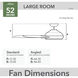 Malden 52 inch Matte Black Ceiling Fan