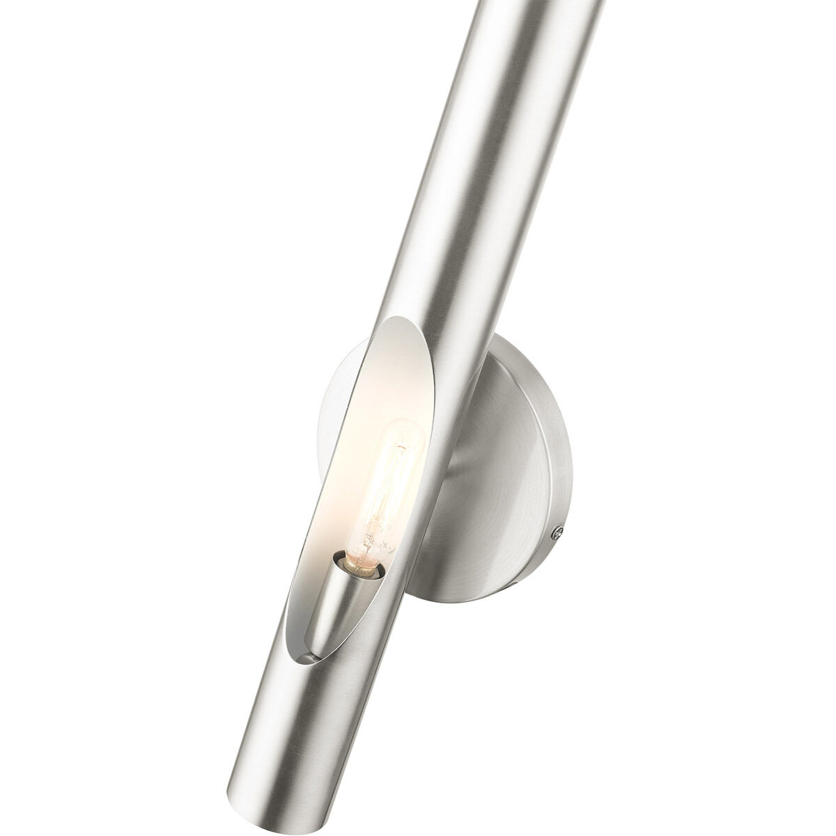 Acra 1 Light 5 inch Brushed Nickel ADA ADA Single Sconce Wall Light
