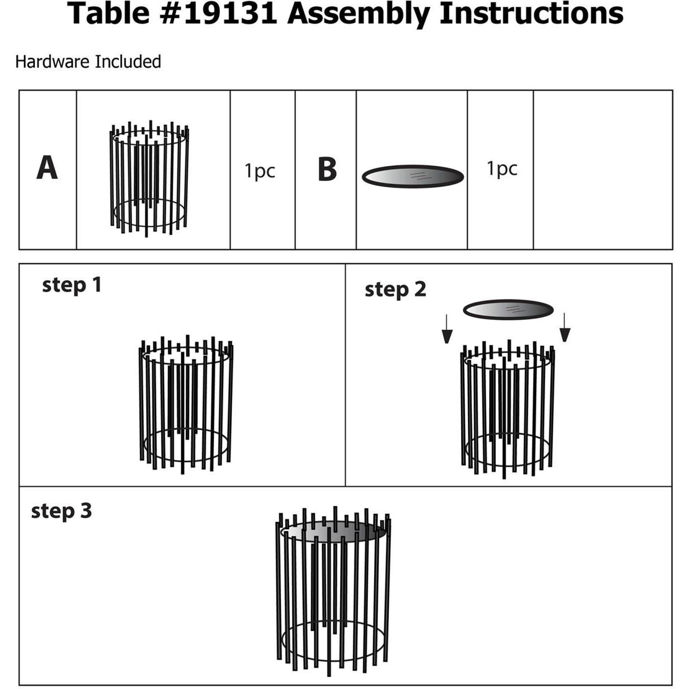 Iron Rod 22.25 X 17.75 inch Graphite Side Table