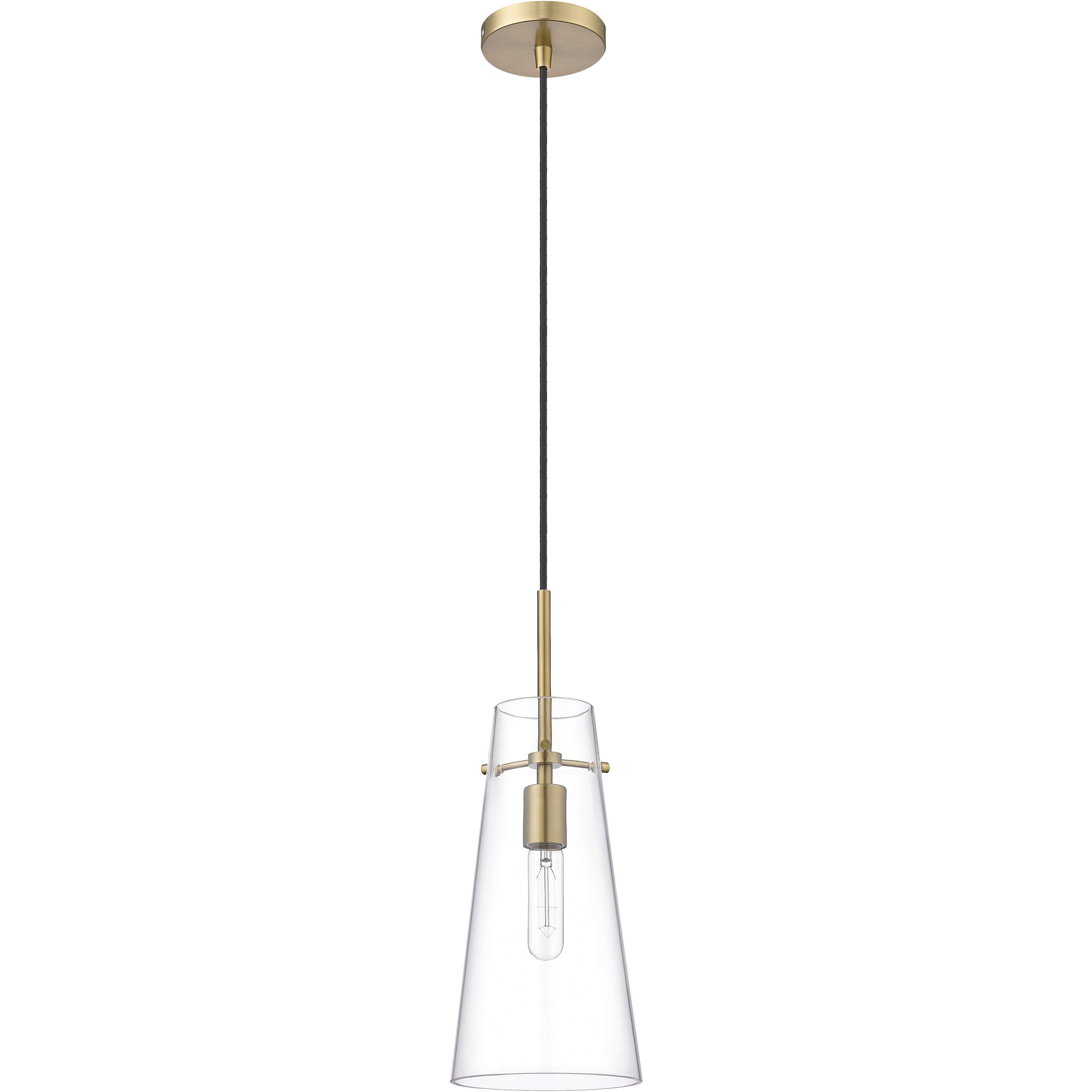 Kira 1 Light 6.5 inch Modern Gold Pendant Ceiling Light