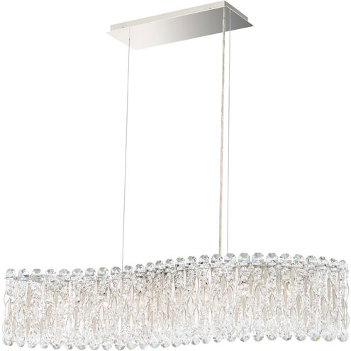 Sarella 7 Light 32.5 inch White Linear Pendant Ceiling Light in Heritage
