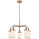 Dover 5 Light 22.5 inch Antique Copper Chandelier Ceiling Light