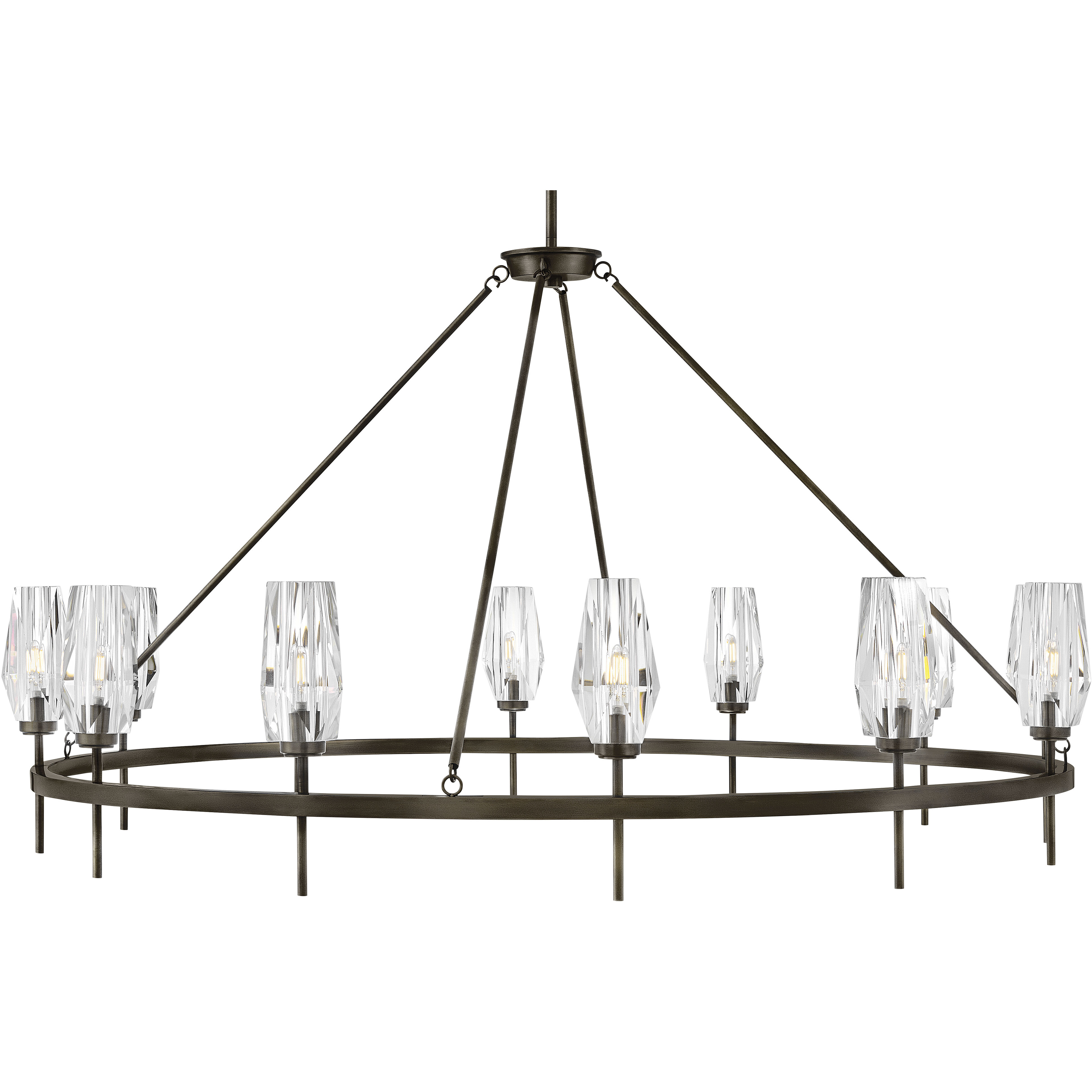 Ana 12 Light 58 inch Black Oxide Chandelier Ceiling Light