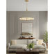 Velaris LED 36.25 inch Legacy Brass Pendant Ceiling Light