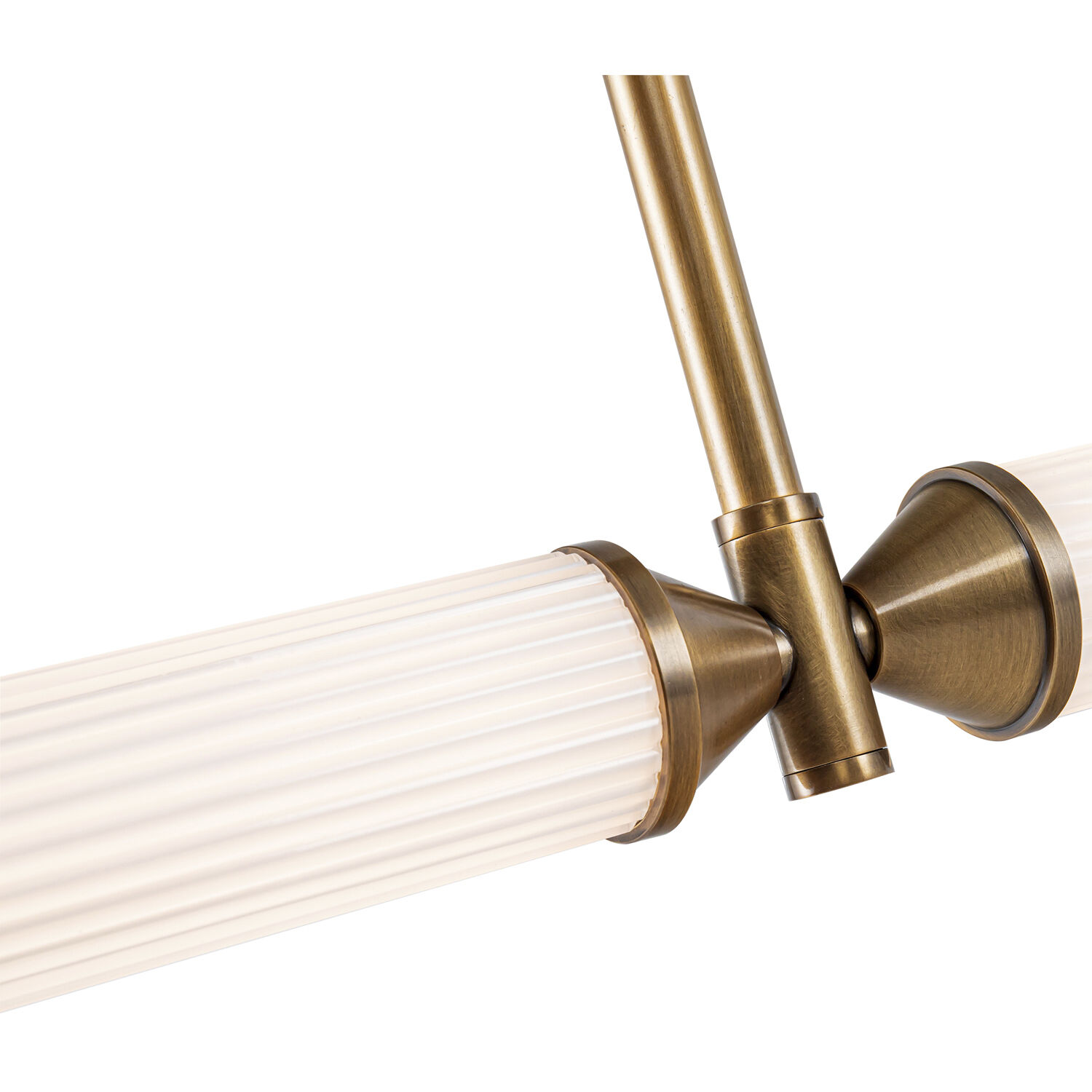Edwin LED 47.88 inch Vintage Brass Linear Pendant Ceiling Light