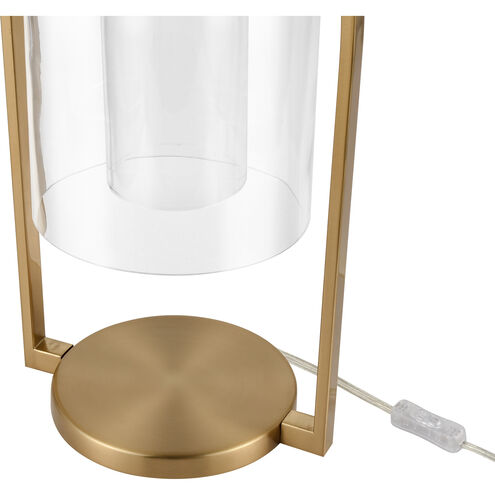 Bell Jar 20 inch 60.00 watt Aged Brass Desk Lamp Portable Light