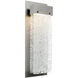 Parallel LED 5.3 inch Beige Silver Indoor Sconce Wall Light in 3000K LED, Metallic Beige Silver, Clear Granite
