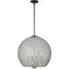 Cassandra 4 Light 20 inch Black Pendant Ceiling Light