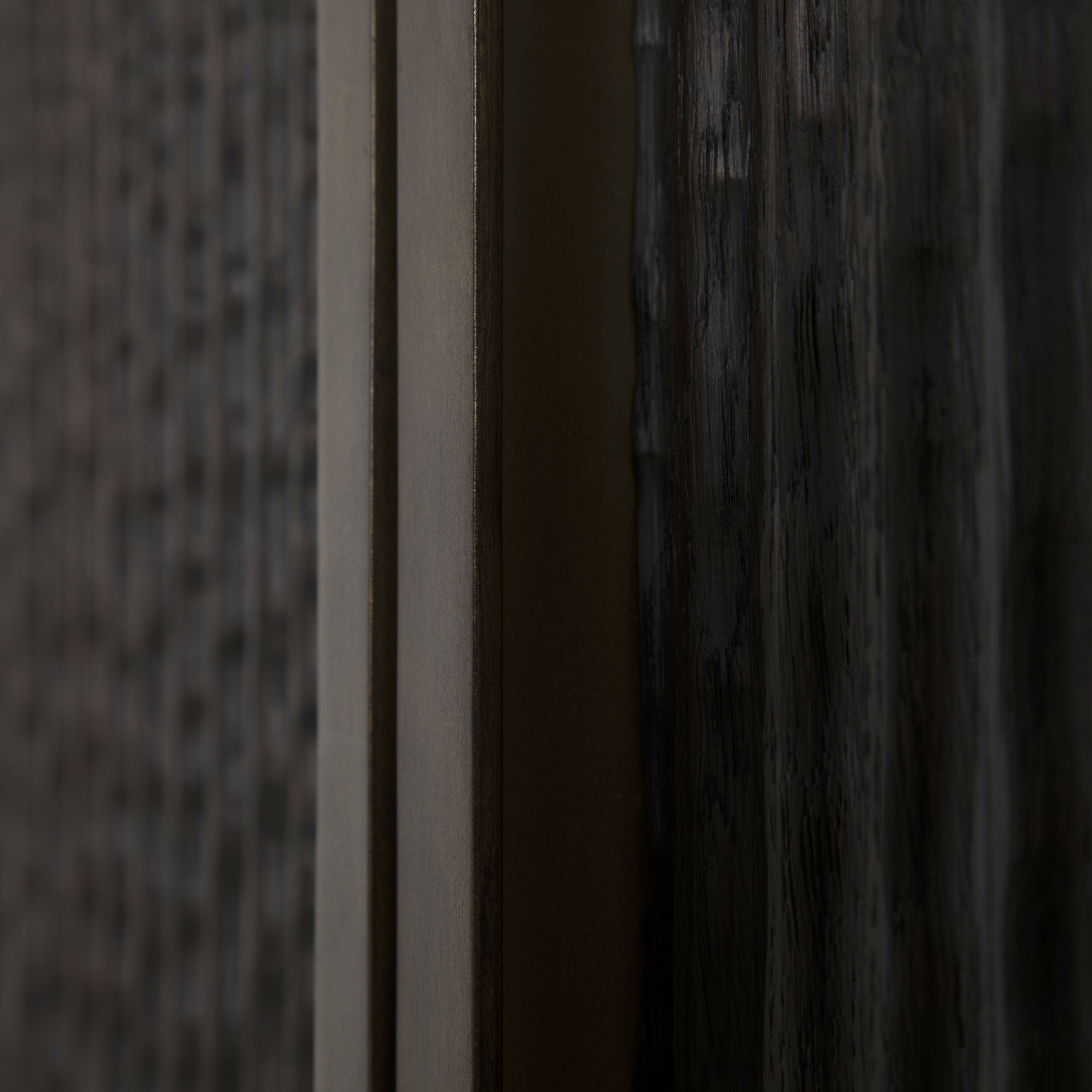 Diego 72 X 12 inch Dark Stained Oak and Antique Brass Sideboard