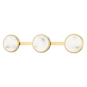 Meander LED 25.25 inch Aged Brass Bath Bracket Wall Light