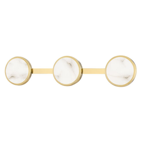 Meander LED 25.25 inch Aged Brass Bath Bracket Wall Light