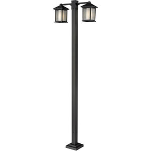 Mesa 2 Light 99 inch Oil Rubbed Bronze Outdoor Post Mounted Fixture