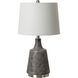Delridge 25 inch 100 watt Nickel Table Lamp Portable Light