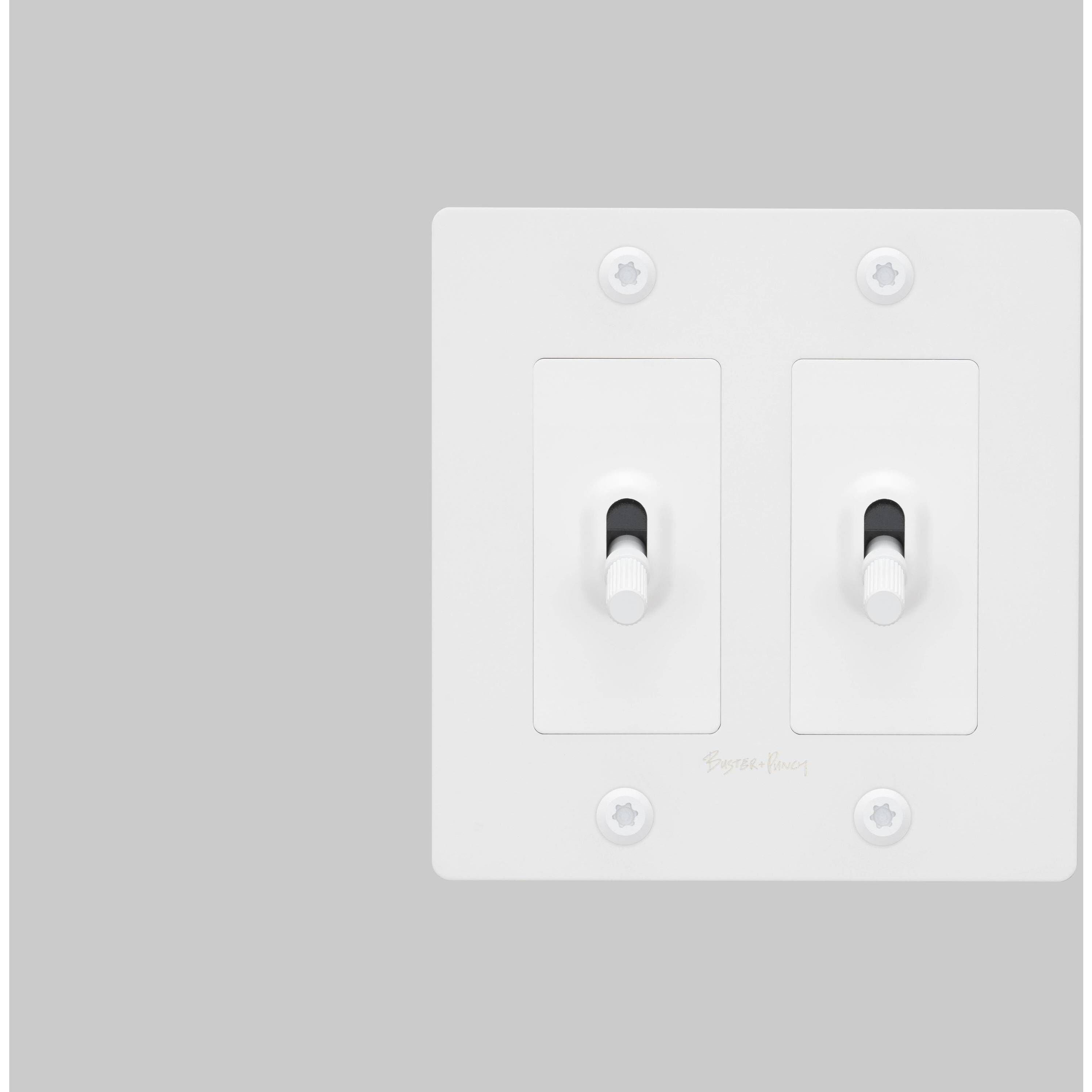2G Toggle 120-277 White Light Switch