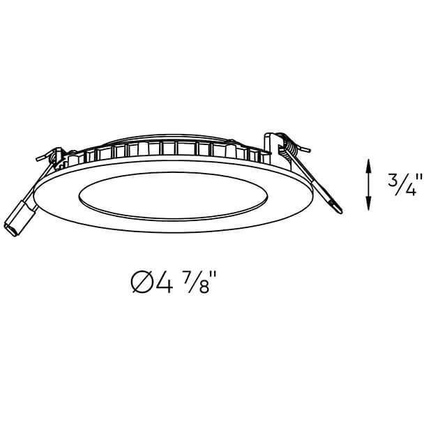Excel Smart White Slim panel, Recessed
