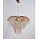 Canada LED 43 inch Gold Chandelier Ceiling Light, Crystal