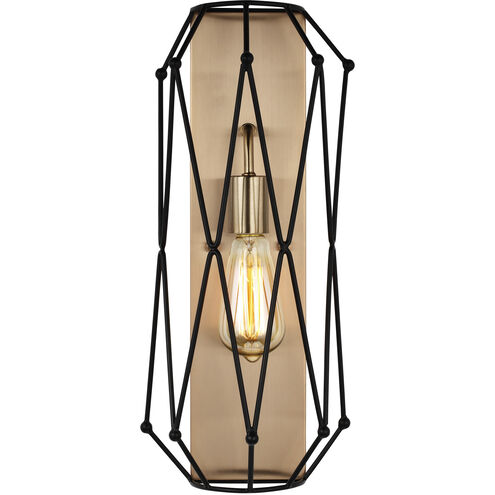 Zarra 1 Light 6 inch Satin Brass Wall Bath Fixture Wall Light