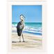 Avian Perspective Blue and Brown and Neutral and Turquoise Framed Art