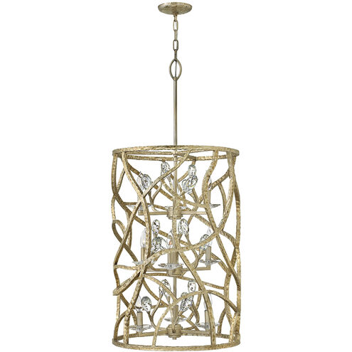 Eve LED 20 inch Champagne Gold Foyer Light Ceiling Light, Multi Tier