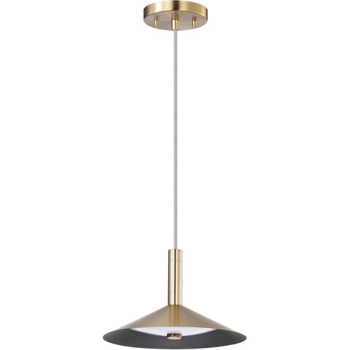 Corrine LED 9.88 inch Burnished Brass Pendant Ceiling Light