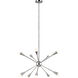 ED Ellen DeGeneres Jax 10 Light 27.25 inch Polished Nickel Chandelier Ceiling Light